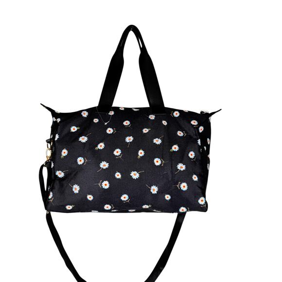 Alice and Olive Black Daisy Duffel bag - Picture 3 of 8
